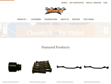 Tablet Screenshot of hammondmotorsports.com